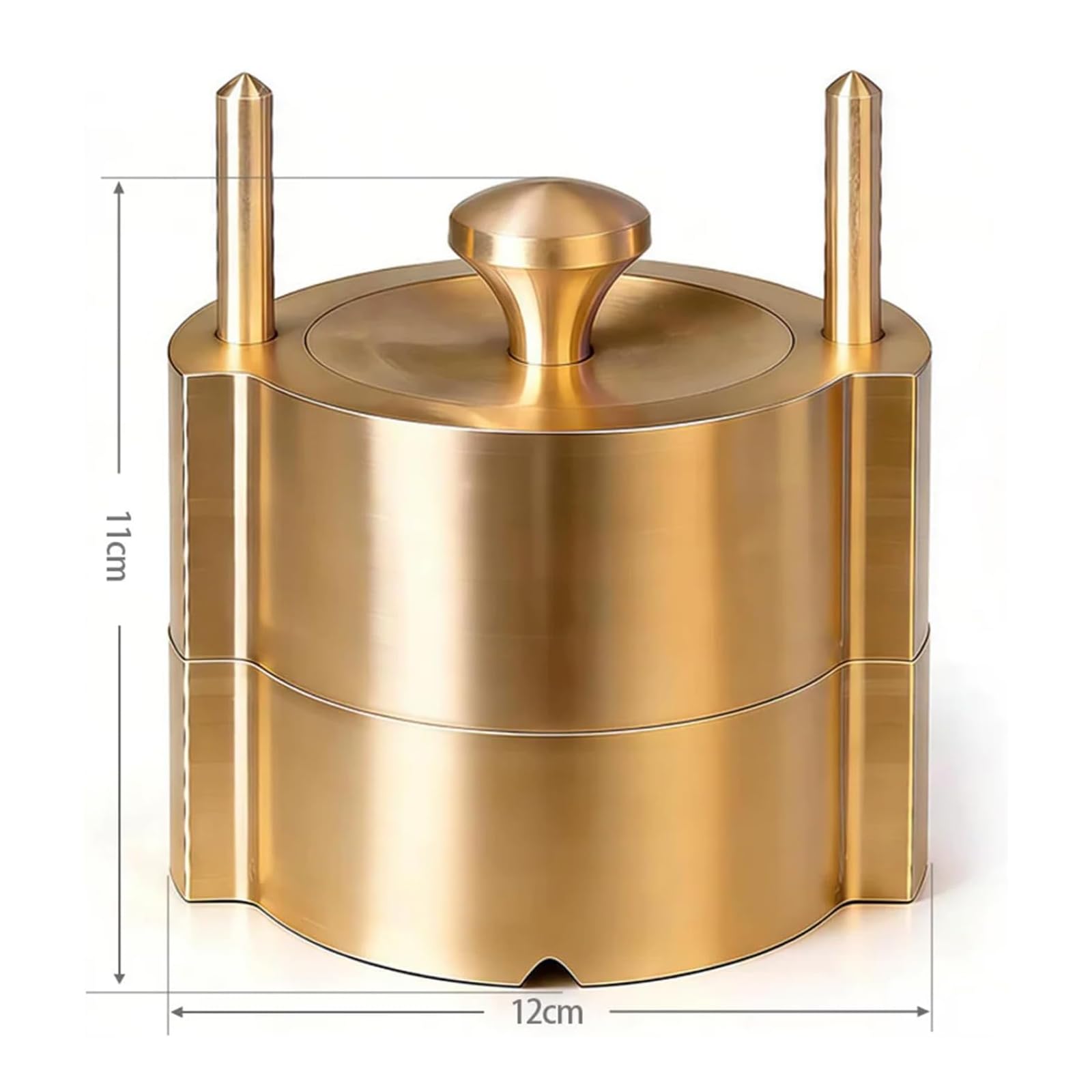 Kit de prensa de bolas de hielo, moldes de esfera de latón resistentes para whisky y cócteles, compresión rápida para esferas de hielo de 5,5 a 6,5 cm, perfecto para bares y fiestas en casa