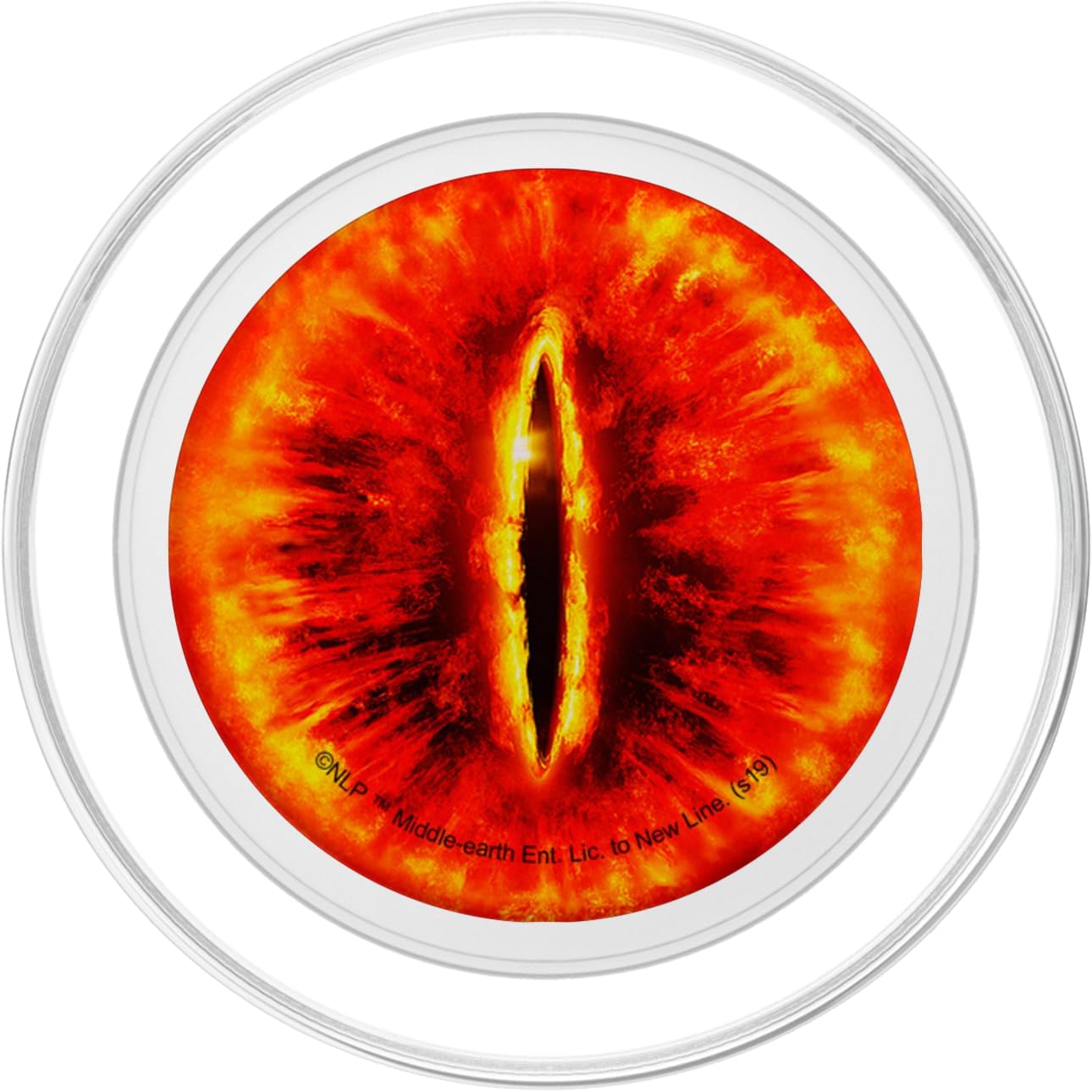 Warner Bros. Lord of the Rings Eye of Sauron PopSockets PopGrip for MagSafe - Phone Grip - Clear - Compatible with iPhone 12, 13, 14