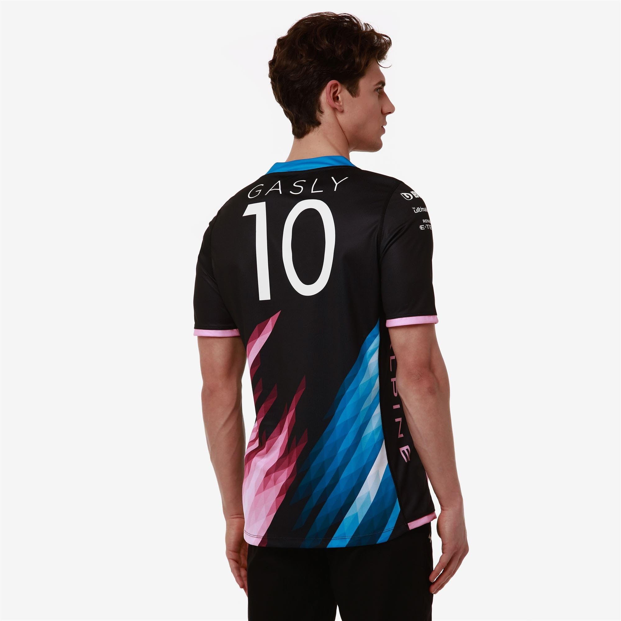 Kappa - T-Shirt, Bambino, Poliestere, Abbigliamento Racing, Modello: Kombat 2024 Gasly Alpine F1