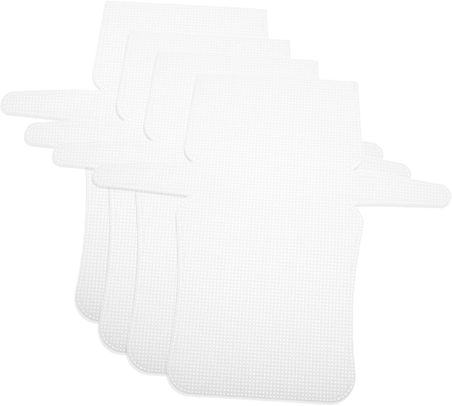 DIYEAH 4pcs Mesh for Crafts Canvas Sheets for Embroidery Plastic Canvas Mesh Sheets