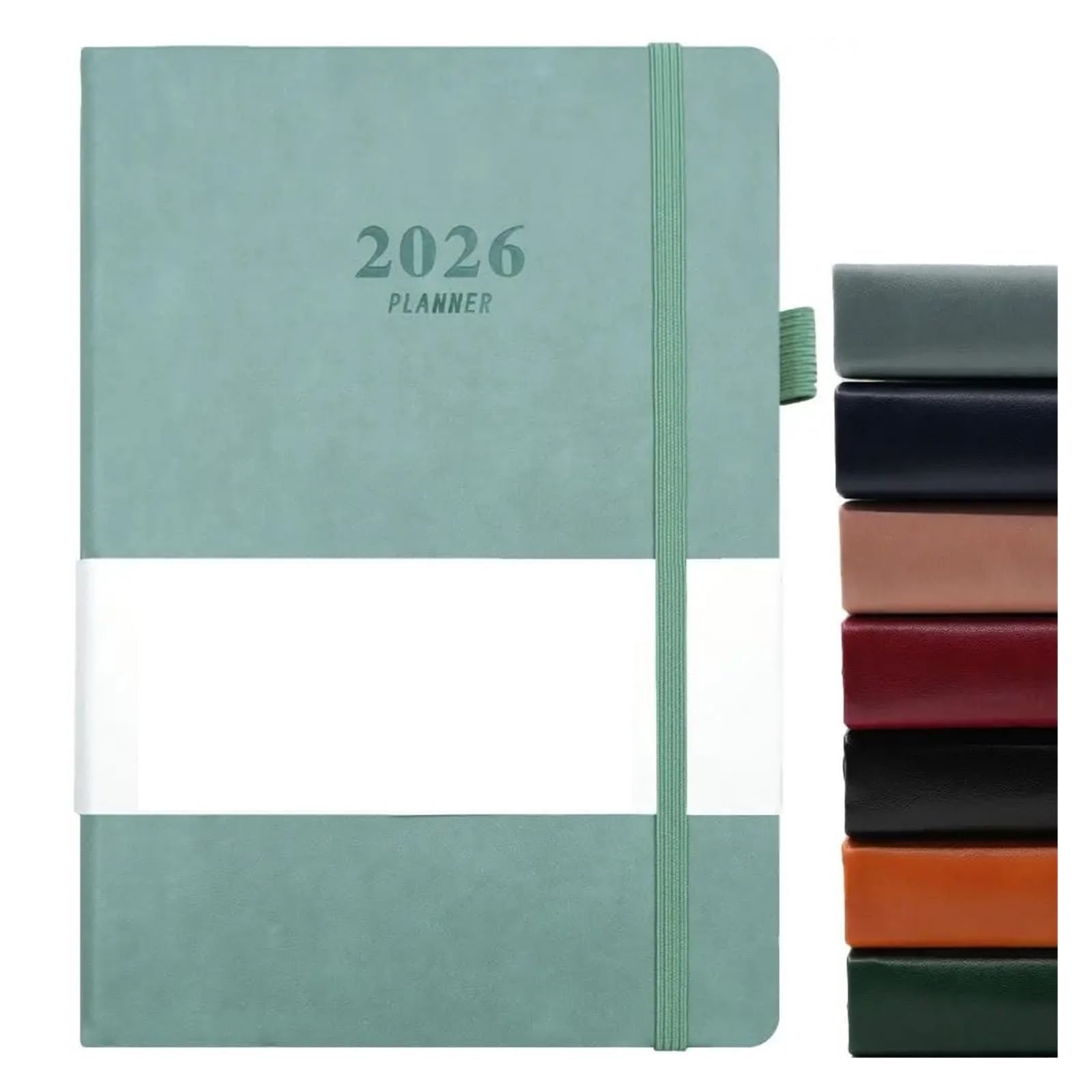 Agenda 2026, blocco note resistente all'usura, agenda A5 da 12 mesi, segnalibro, semplice pianificatore di lavoro d'ufficio(Pink)