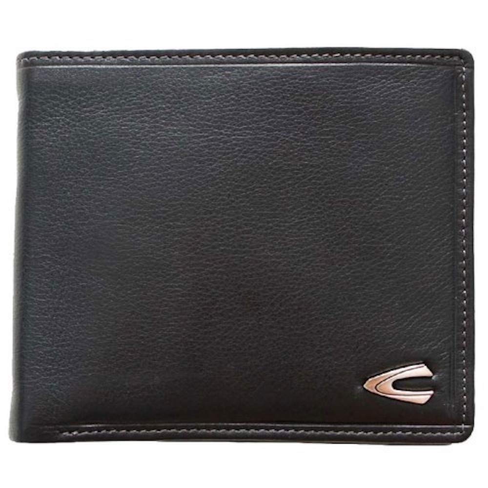 camel active Vegas Herren Geldbörse Querformat RFID Leder Mittelgroß Schwarz