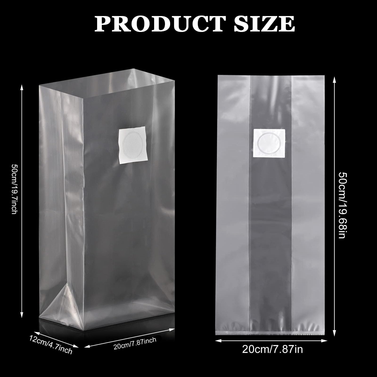 24 Stück Pilzzucht Beutel 32x50cm - Atmungsaktive Grow Bags Für Mushroom Farming