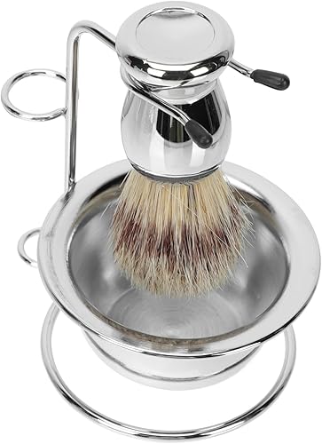 FOMIYES 1 Unidades de cepillo de barba titular hombre afeitado tazón bigote maquinilla de afeitar máquinas de afeitar para hombre jabón cara tazón