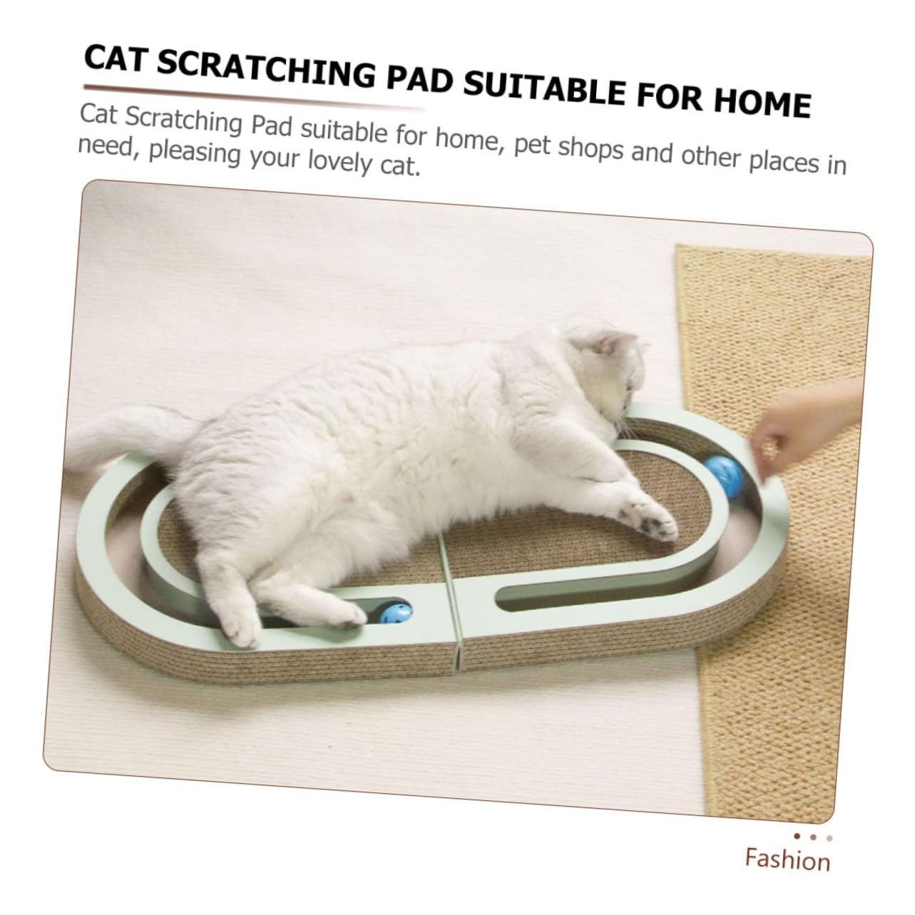 Toddmomy Tablero Rascador Plegable Hecho de Cartón Ondulado Interactivo Mascotas y Ejercicio Interiores