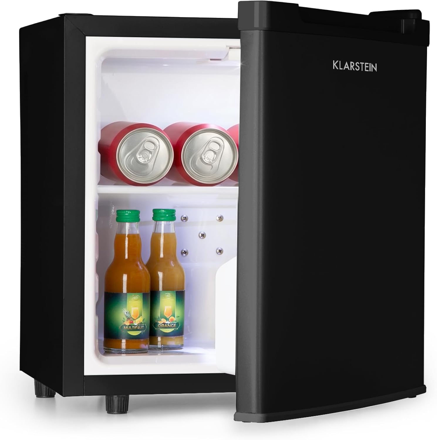 Klarstein Mini lodówka do pokoju, Mini lodówka 30L na napoje, przekąski i kosmetyki, Mały minibar, mała i cicha, Mała na kosmetyki do pokoju i biura 5-15°C