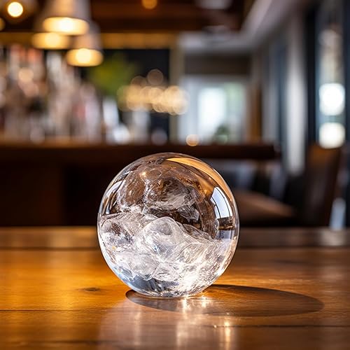 Miniatura 9 de OLD BARREL - Juego de 8 vasos de whisky (4 vasos con 4 moldes de bolas de hielo) 10 onzas de cristal de moda antigua caja de regalo  Bourbon,