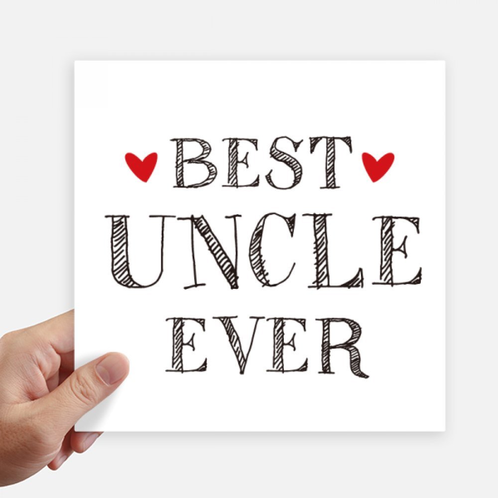 DIYthinkerBest uncle ever Quote Heart Sticker Tags Wall Picture Laptop Decal Self adhesive