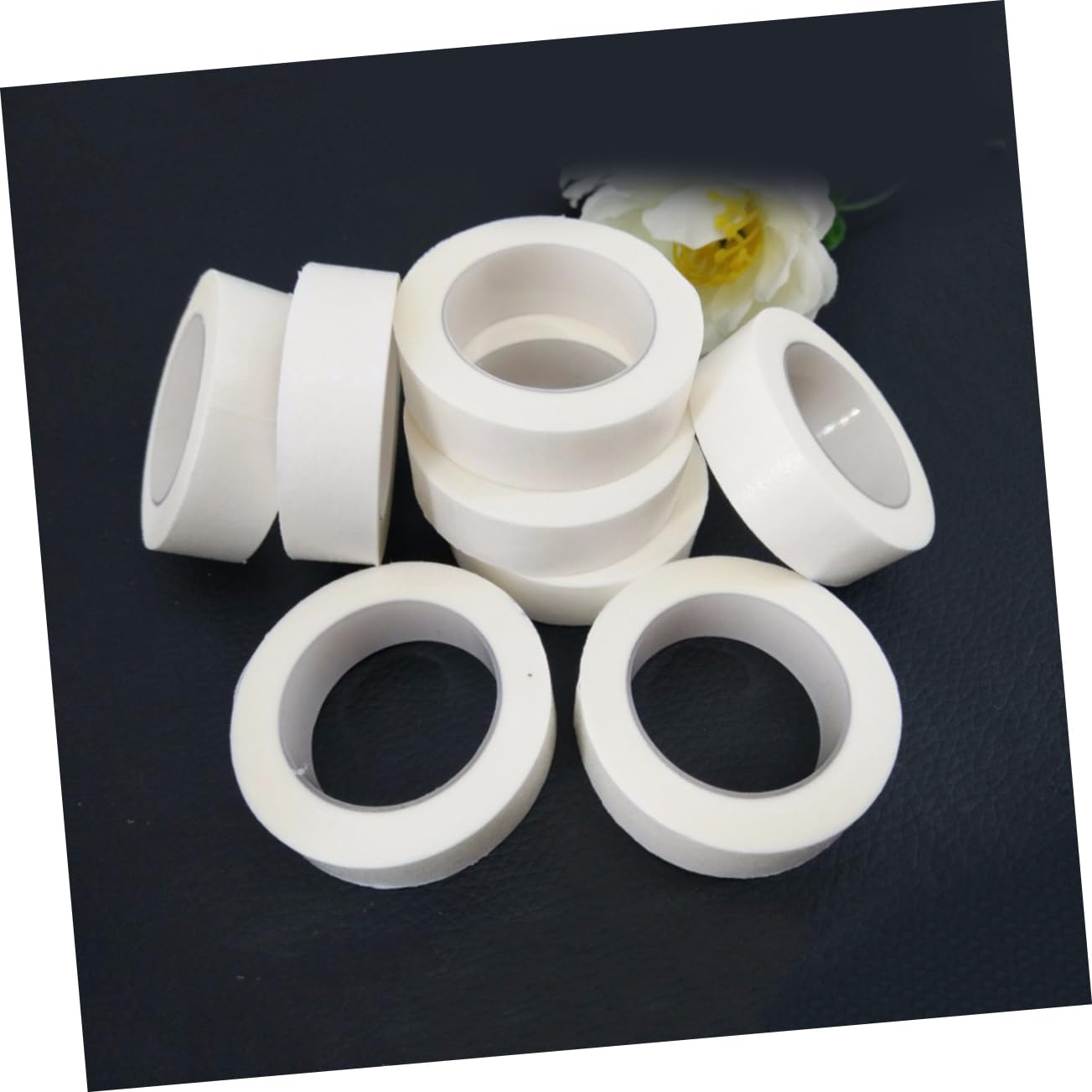 Didiseaon 10rolls Grafting Lash Pads Eyelash Extension Supplies White Natural Lash Stickers Under Eye Patches Easy to Use