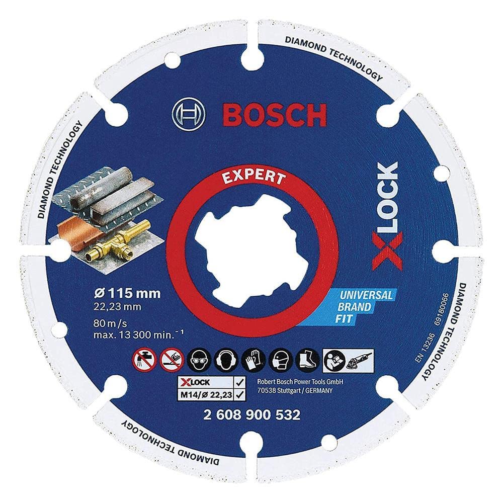 BOSCH 1 disque diamant 2608615166 10 disques 125 metal/inox - X-LOCK BOSCH 1 disque diamant 2608615166 10 disques 125 metal/inox - X-LOCK