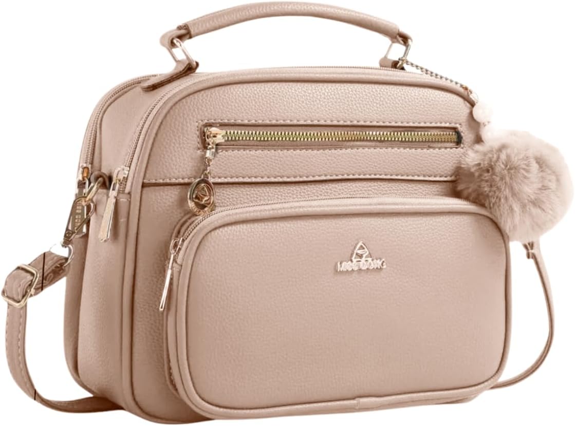 Bolsa Feminina Baú Transversal tamanho Médio em couro PU com Alça De Ombro removível Tiracolo