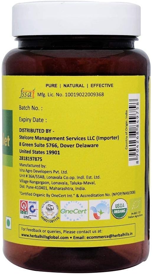 Herbal Hills Organic Wheat Grass Tablet, Alfalfa Tablets Organic & Barley Grass Tablets Organic Each 120 Count Green Food Supplements Combo (Pack of 3) 360 Count : Health & Household