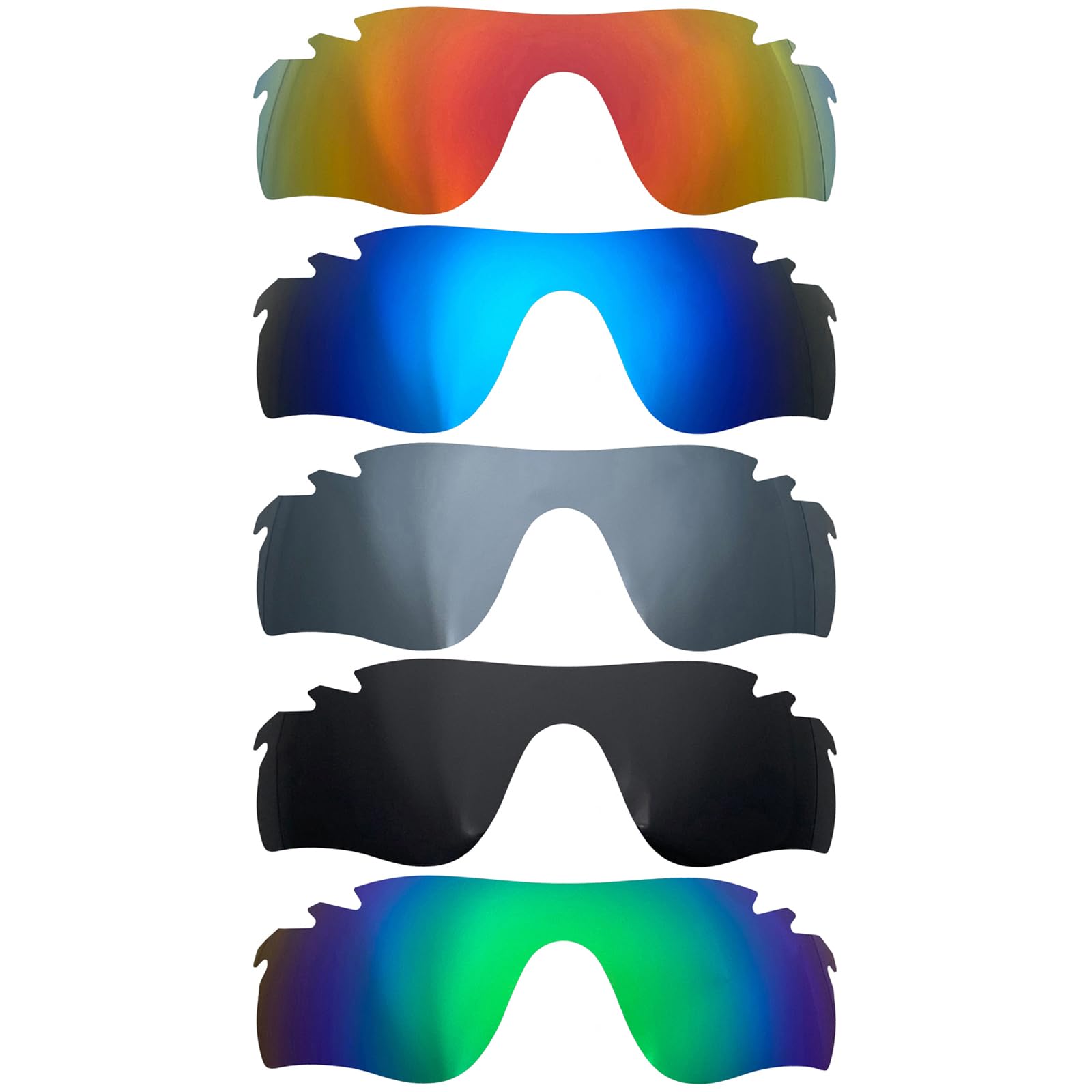 Lenti di ricambio per Oakley RadarLock Path vented polarizzate spessore 1,5 mm prevenzione del sale resistente agli oli
