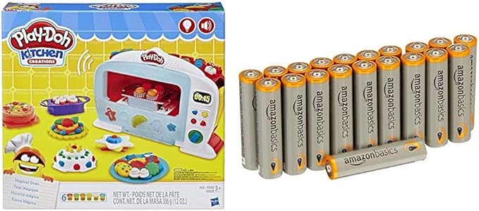 PLAY-DOH Kitchen Creations Magical Oven Set with Amazon Basics ...