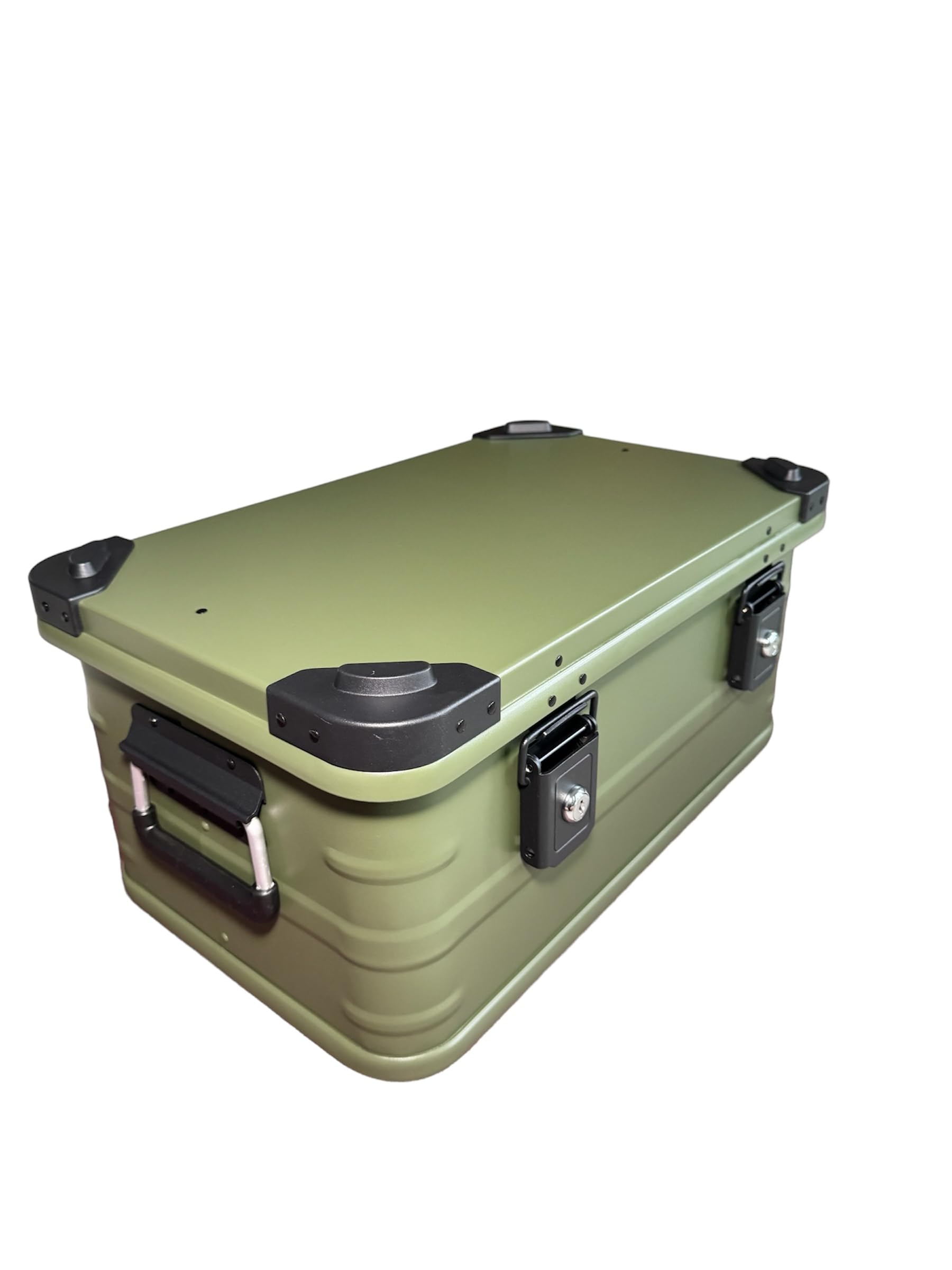 Premium quality Metal Aluminum Camping Storage Box for Outdoor Activities like Sport, Fishing, Hunting, Hiking, Trunk Box, Cargo Case, Transport Container, Waterproof Box 30Liters (517x321x230mm)