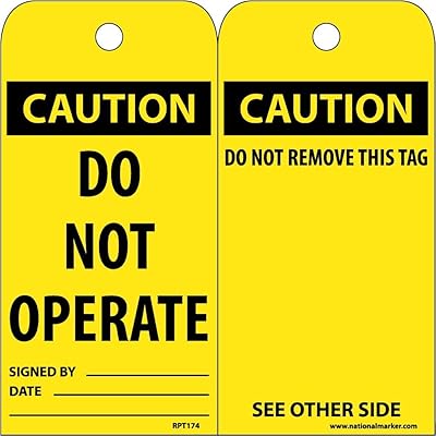 NMC RPT174 Accident Prevention Tag,