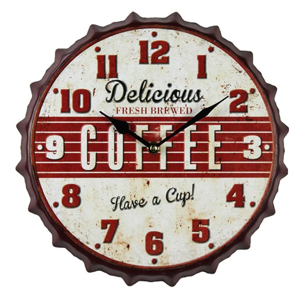 Horloge murale créative montre de poche rouge pour habiller un grand mur vide de salon moderne