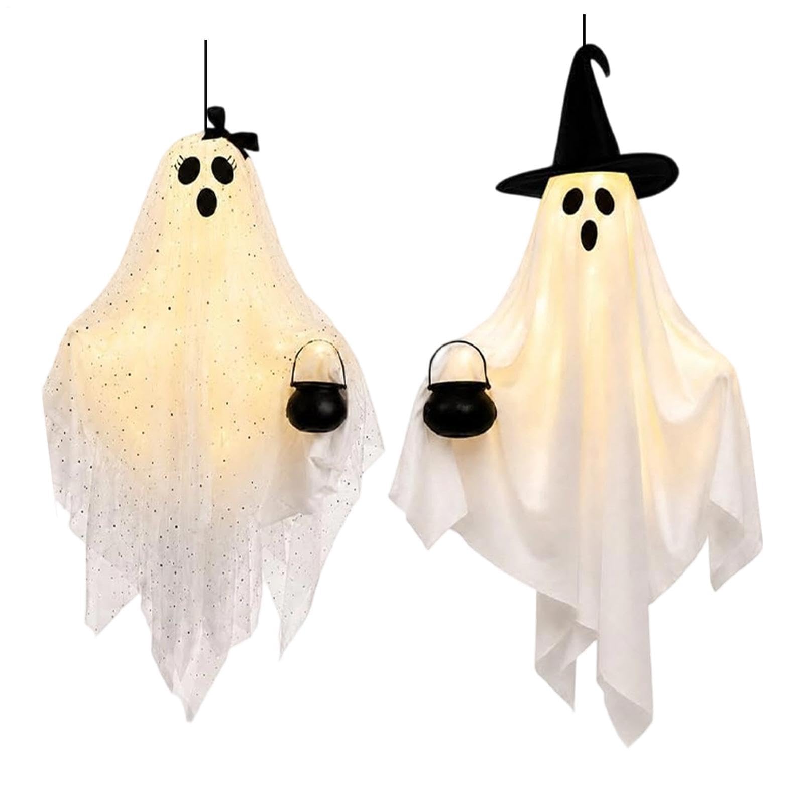 Halloween Fantasma Decor Spooky Light Up Decorazione
