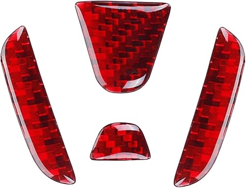 Miniatura 5 de Compatible con el emblema del portón trasero del automóvil, accesorios de fibra de carbono, calcomanía para Honda Civic de 9 generación 2012-2014,