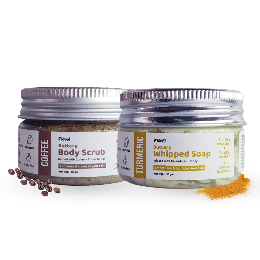 Skin Care Combo Pack of Coffee Whipped Soap (30 gm) and Turmeric Body Scrub (40 gm) for Soft, Smooth, and Refreshed the Skin | for Unisex and All Skin Type (30 + 40 Gram)-picture-34