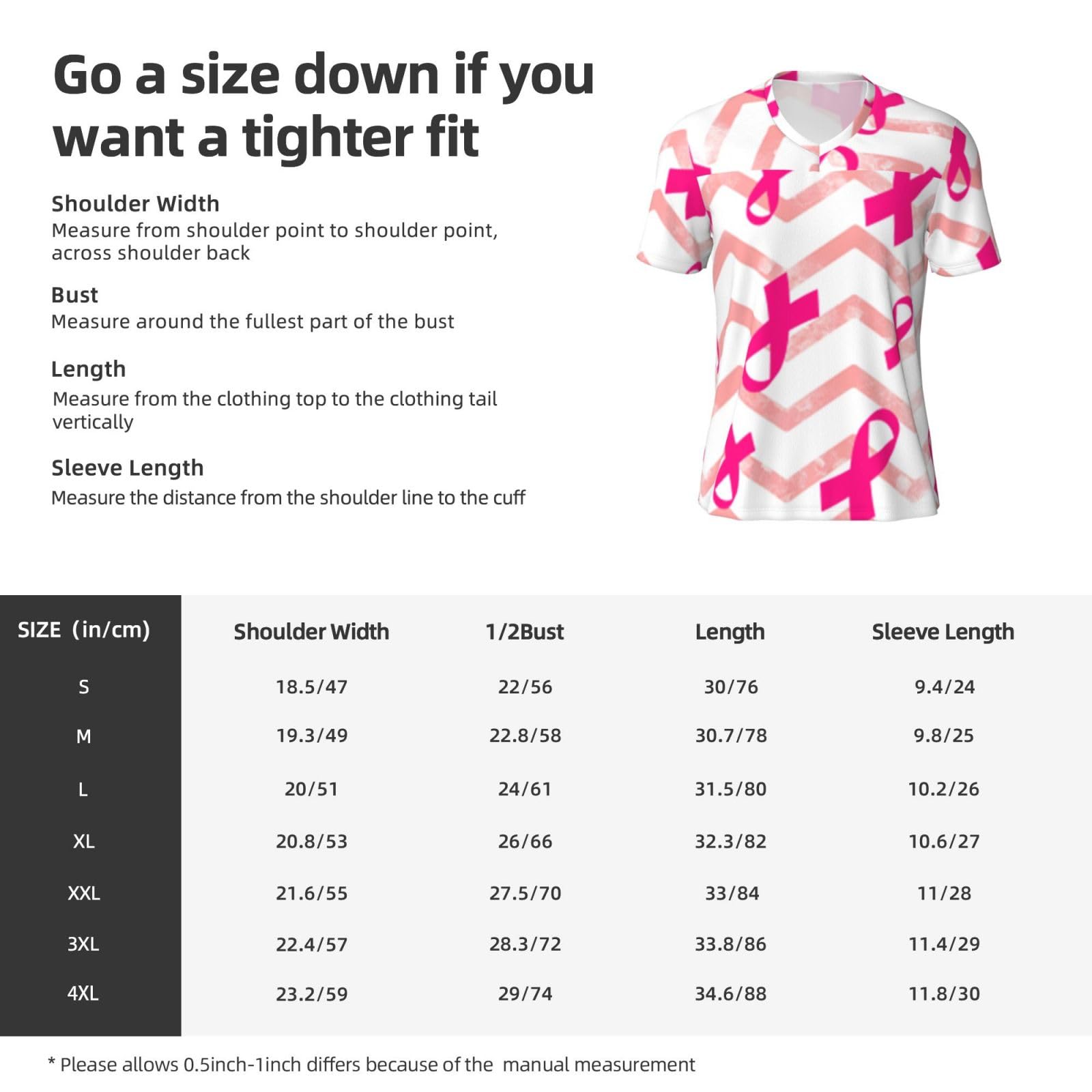 Stylish Athletic Sports Jersey Breast-Cancer-Awareness Men's Rugby Jersey 3X-Large Black