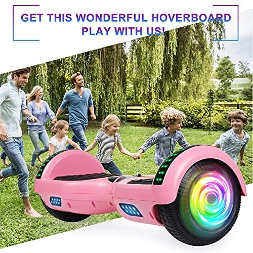 Image of SISIGAD Scooters for Kids Ages 7-12, with Built-in Bluetooth Speaker and 6.5 inch Colorful Lights Wheels, Safety Certified Self Balancing Scooter