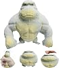 Monkey Toy Gorilla Figure Stretch Gorilla Anti-Stress Gorilla for Children from 3 Years Monster Action Figures Toy Jungle Animal Figures (Grey 13 x 11 cm)