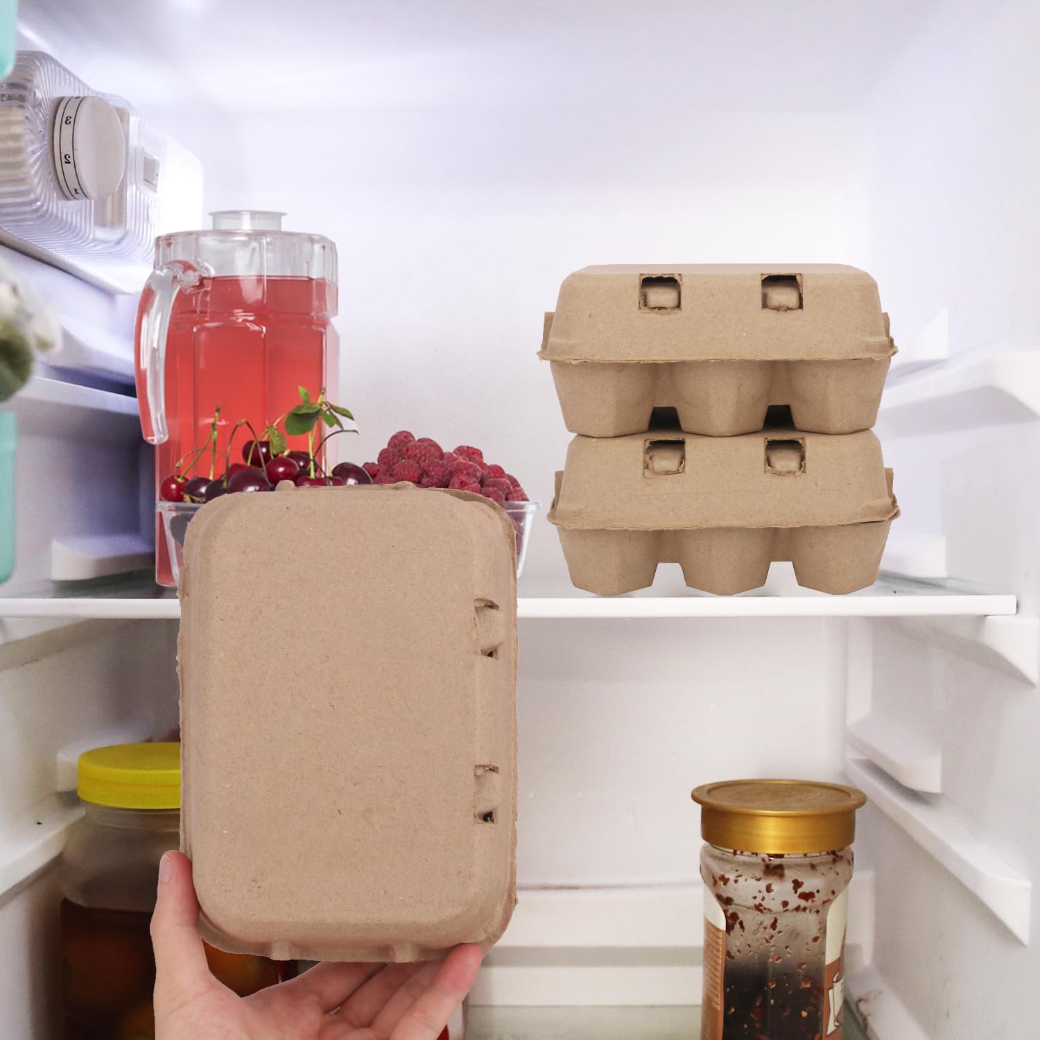 Eierkartons, 6 Fächer, Papierkartons für sichere Aufbewahrung, Transport und Präsentation, ideal für frische Enteneier, Handwerk und mehr, 30 Stück