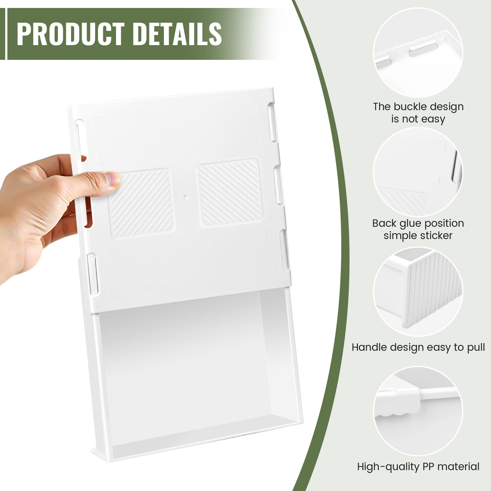 Cajón Debajo del Escritorio, Cajón Oculto Autoadhesivo,Organizador para Cajón Debajo del Escritorio,Cajon Escritorio Bajo Mesa,Adecuado para escuelas, cocinas, hogares y oficinas(3pcs)