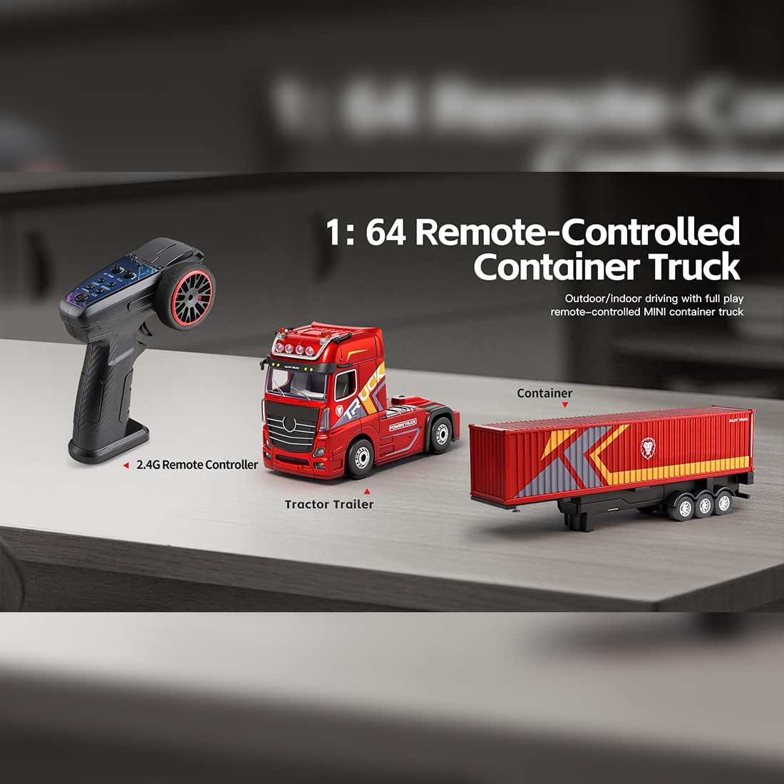 Amazon.co.jp: 1/64 RCコンテナトラック 4WD ラジコン コンテナ