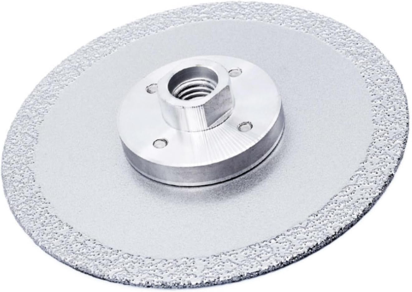 Dischi da taglio diamantati per smerigliatrici an Mola abrasiva brasata sotto vuoto da 1 pezzo, 125 mm, doppia faccia, con flangia, filettatura M14 5/8-11, sega multiuso, filettatura M14(5 8 11 thread