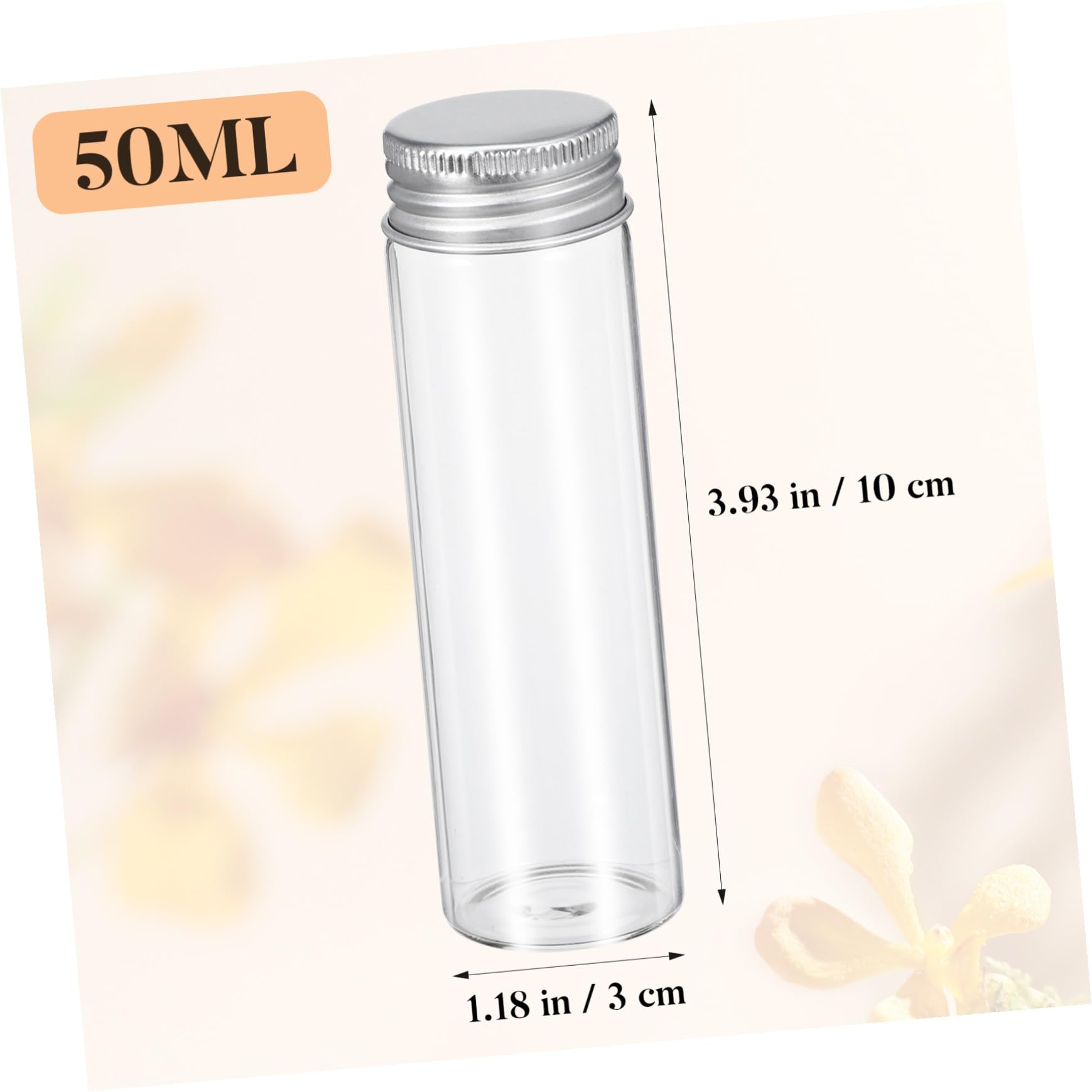 Baluue 20 Stück Glasfläschchen mit Aluminiumverschluss Vielseitige Vorratsdosen für Küche Büro Party zum Befüllen von Tee Süßigkeiten Gewürzen und Dekoration Stabile Glasbehälter