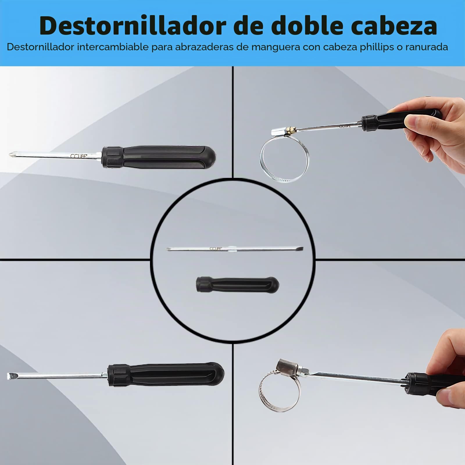 CCLIFE 11 piezas alicates abrazaderas coche de manguera para abrazaderas