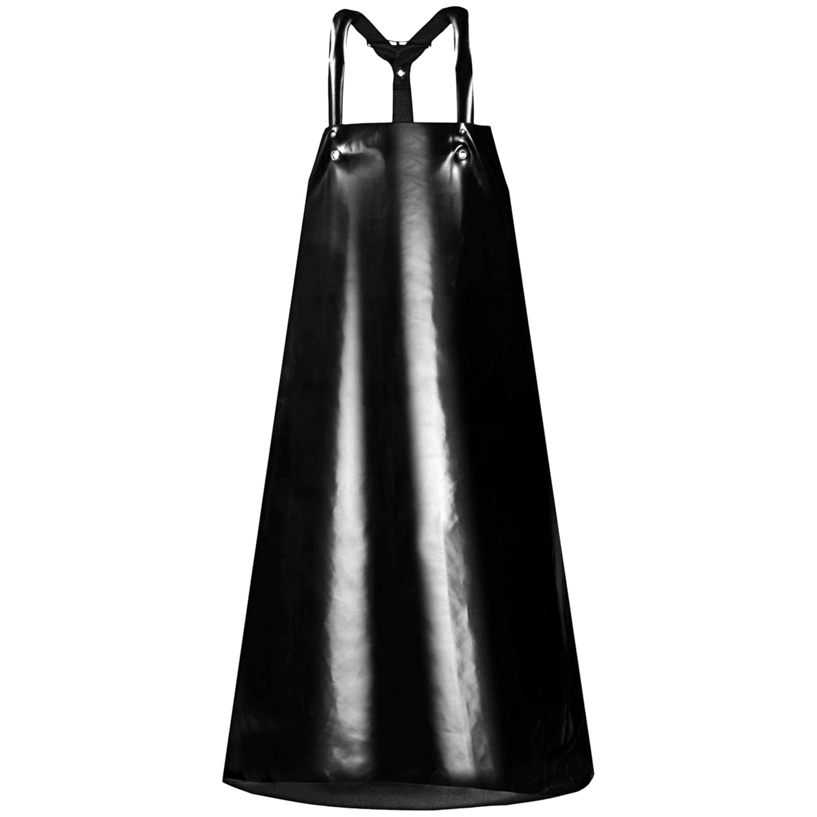 PROS SÄURE-LAUGE-Schutzkittel AJ-FK124 168-188cm Schwarz Labor Mantel Schürze Kittel Arbeitskittel Berufsmantel Größe 170-176 cm