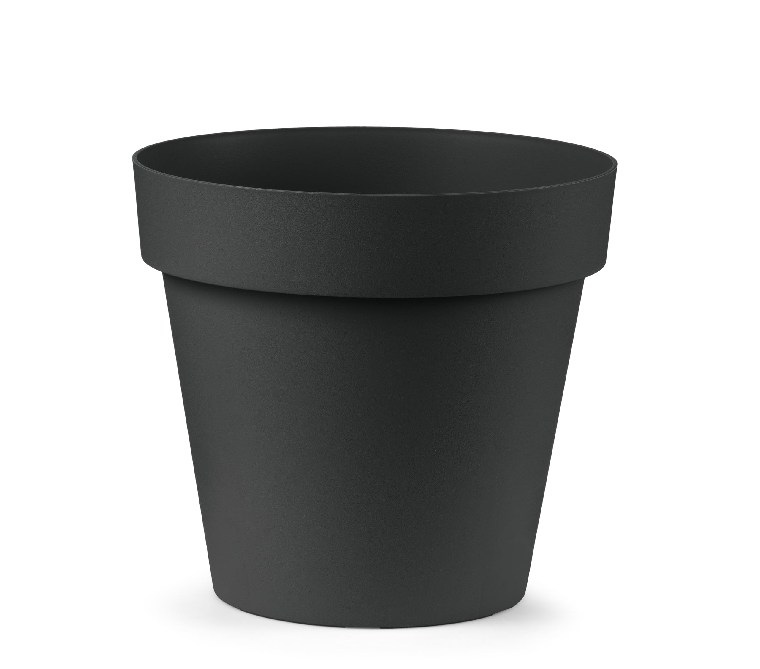 Ivyline Black Cleo Planter With Wheels - Small