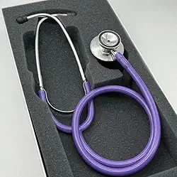 Estetoscópio P.A Med Duplo Adulto e Infantil Enfermagem Estudante Excelente Ausculta (Lilás)