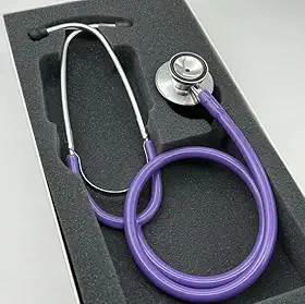 Estetoscópio P.A Med Duplo Adulto e Infantil Enfermagem Estudante Excelente Ausculta (Lilás)