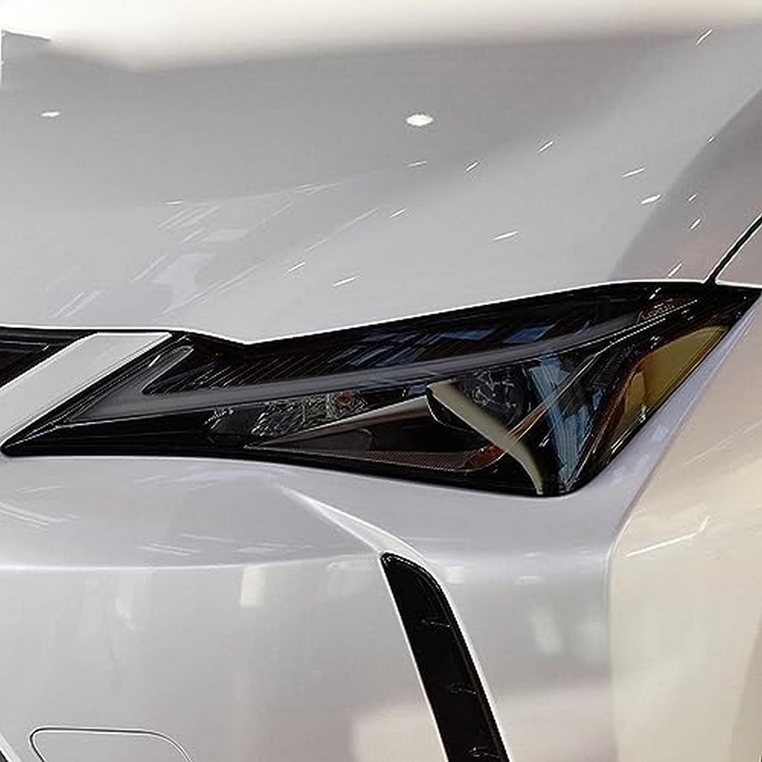SamLng Car Front Light Film for Lexus UX UX250h UX200 2019-2024 Car Headlight Protective Film Front Light Scratch-Resistant Transparent Smoked Black TPU Sticker