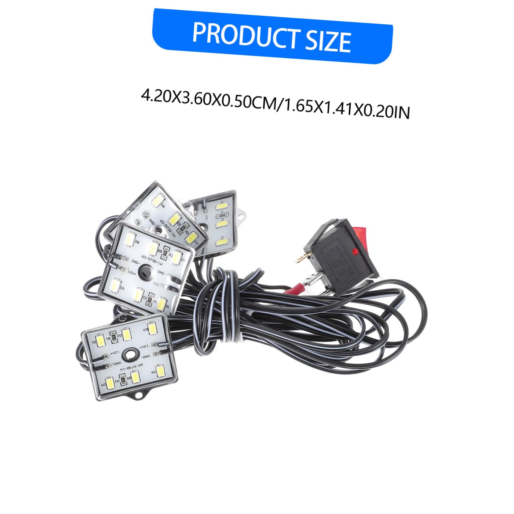 Cabilock LED Camper Light LEDs Strip Light Interior Rv Truck Lighting Easy to Install Adhesive Tape Included for Trailers Caravans and