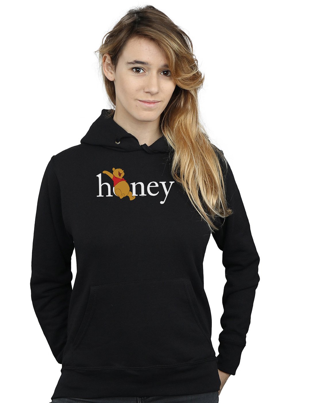 Absolute Cult Women's Black Disney Winnie The Pooh Honey Hoodie Large