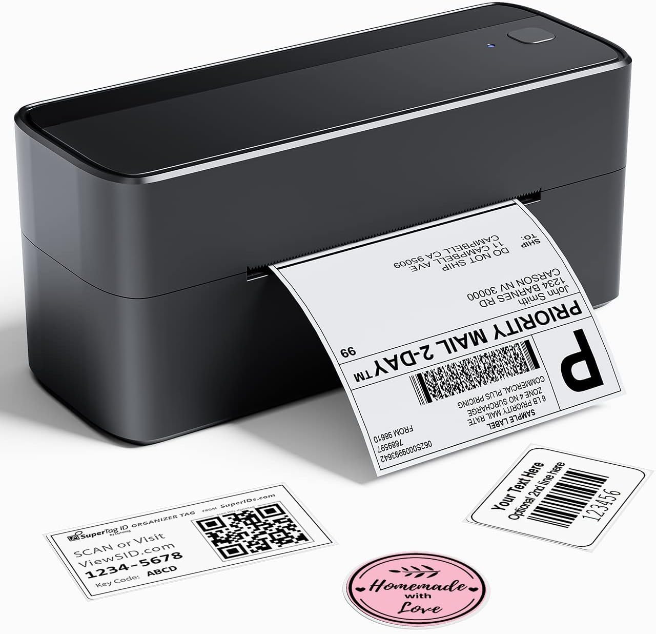 Phomemo Bluetooth Shipping Label Printer for Packages - 4x6 Thermal Label Printer for Small Business - Sticker Printer for Phone&PAD&PC to Amazon, Ebay, Shopify, USPS, DHL, Temu