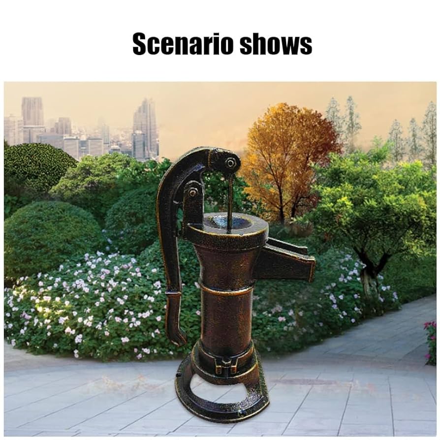 Antique Hand Water Pump, Handle Cast Iron Well Pump