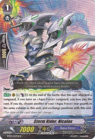 Cardfight!! Vanguard TCG - Storm Rider, Nicholas (BT09/027EN) - Booster Set 9: Clash of the Knights & Dragons