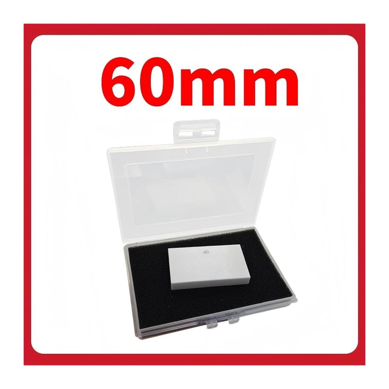 Calibrador cerámico de un solo bloque 30mm, pieza punto decimal, calibrador micrométrico, calibre estándar, grado 0 para enrutadores(60mm)