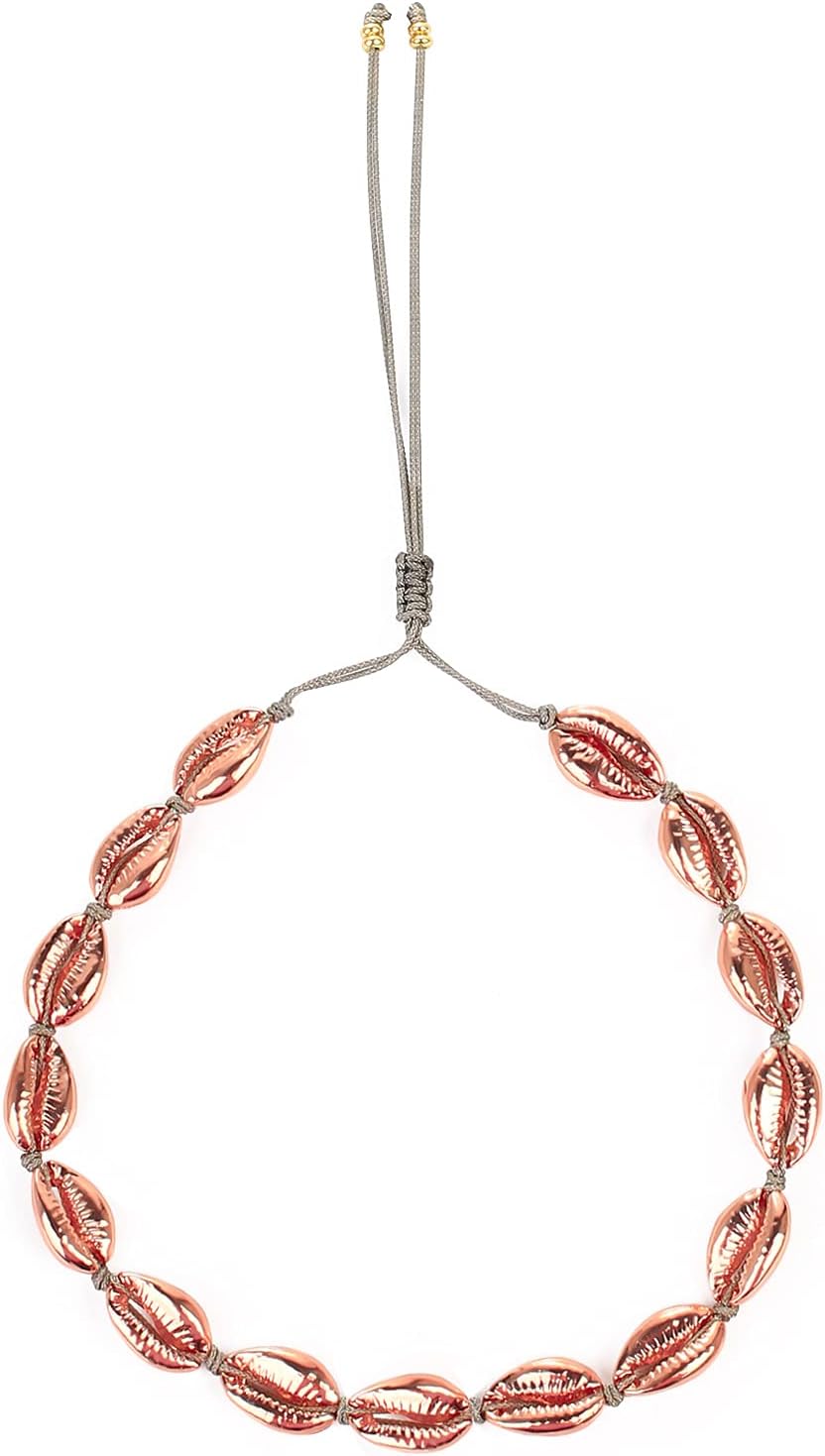KELITCH Bohemian Gold Shell Cowrie Necklace Women Cowry Seashell Strand Necklace New