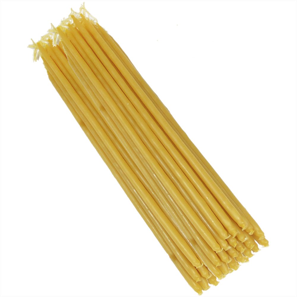 NKlaus 340g Beeswax Candles Altar Candles Handmade Natural Candles Ritual Candles Approx. 100 pcs. 36408