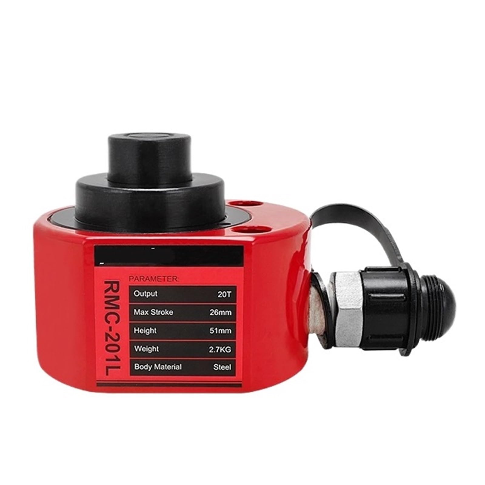 Cilindro hidráulico para levantar 20T con el modelo RMC-201L de 26 mm