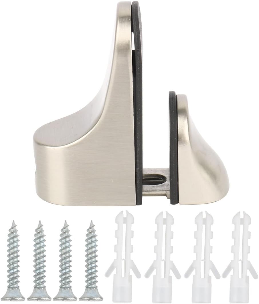 uxcell Zinc Alloy Bathroom Adjustable Guardrail Door Glass Shelf Clamp Brackets Clips Holder 4pcs