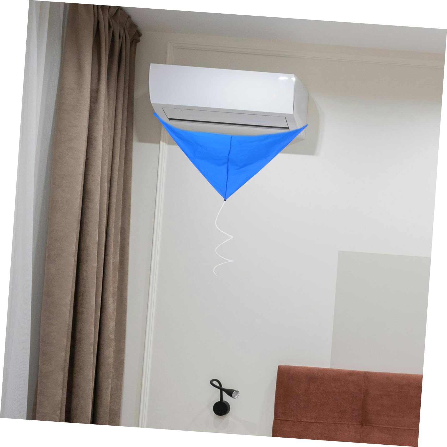 LALAFINA Copertura per Pulizia Condizionatore Split Kit Professionale per Servizio e Manutenzione Estende La Apparecchio e Rimuove Accumulo