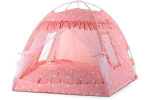 Kitty Princess Tent Bed House -- The Perfect Escape for Your Beloved Cat and Kitty!